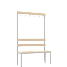 Закачалка за съблекалня с една пейка LSZ 1a – 1500/380/1650 h mm